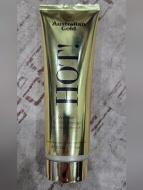Australian Gold HOT! Tanning Lotion - Shiny Gold Tube 8.5 Oz. Never Used